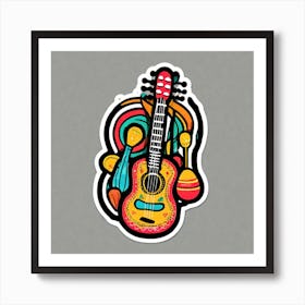 Guitar Art Print