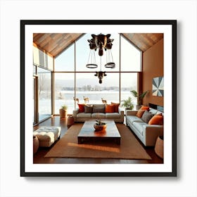 Modern Living Room Art Print