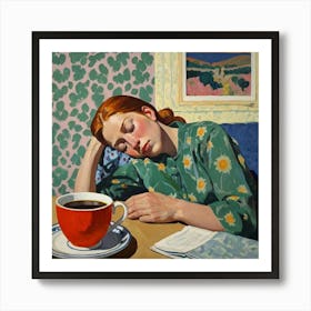 Woman Sleeping Art Print