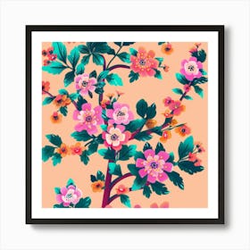 Chinese Tree Art Print