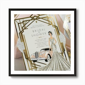 Bridal Shower Invitation Art Print