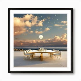 Table In The Sky Art Print