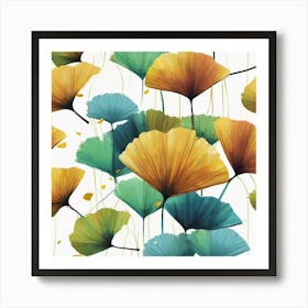 Ginkgo Leaves 1 Art Print