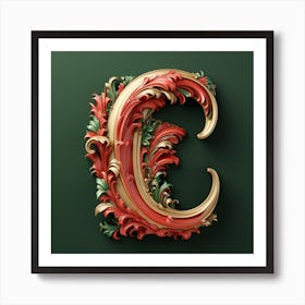 Letter C 2 Art Print