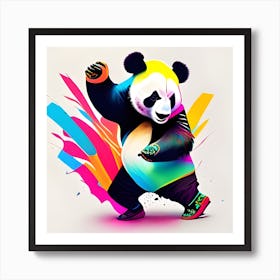 Dancing Panda Bear Art Print