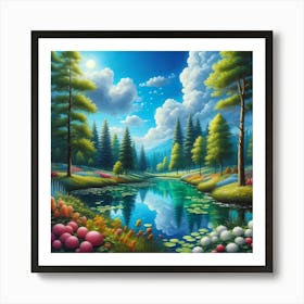 Lily Pond Art Print