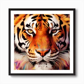 Tiger Face Art Print