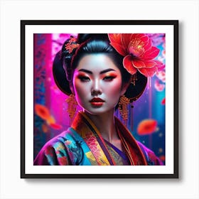 Geisha 170 Art Print