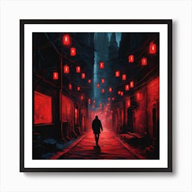 Red Lanterns Art Print