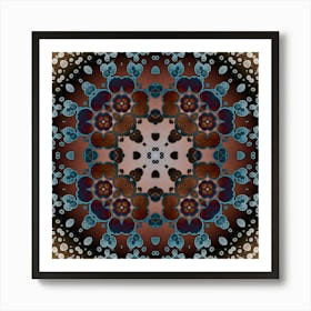 Abstract Mandala From Spots Art Print