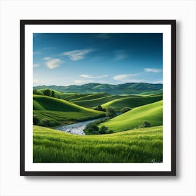 Green Valley Art Print