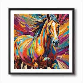 Horse Painting Art Print