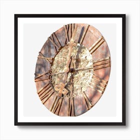 Clock With Roman Numerals Art Print