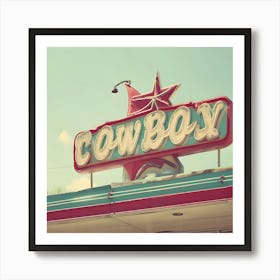 Cowboy Stock Videos & Royalty-Free Footage Art Print