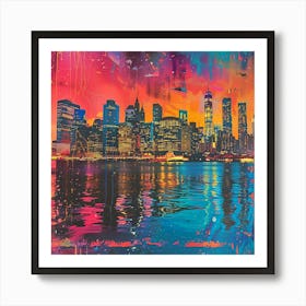 New York City Skyline 1 Art Print