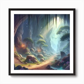 Fantasy Cave 1 Art Print