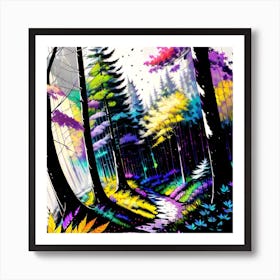 Forest Path 32 Art Print