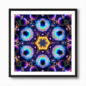 Psychedelic Mandala 3 Art Print