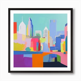 Abstract Travel Collection Nashville Tennessee Art Print