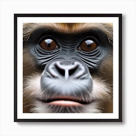 Monkey Face Art Print