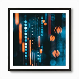 Abstract Light Bokeh Art Print