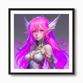 Pink Elf Art Print