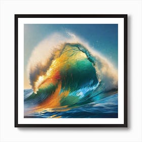 Rainbow Wave 4 Art Print