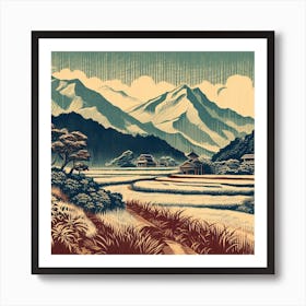 Japanese Landscape Art Print