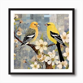 Bird In Nature American Goldfinch 1 Art Print