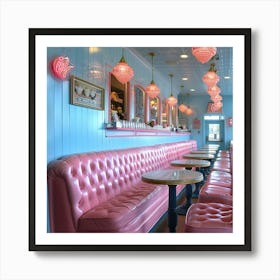 Pink Diner 2 Art Print