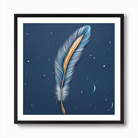 Feather Feather Feather 4 Art Print