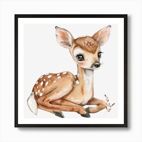 Cute Deer Art Print