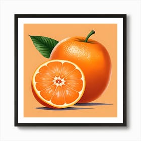 Orange Art Art Print