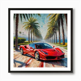 Ferrari 488 Art Print