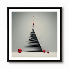 Abstract Christmas Tree 1 Art Print