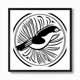 Bird In A Circle Art Print