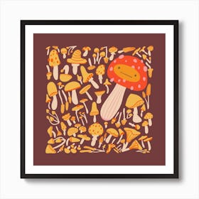 Mushrooms Art Print