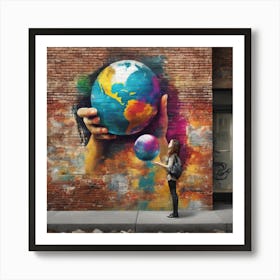 World In The Palm Of Your Hand Art Print