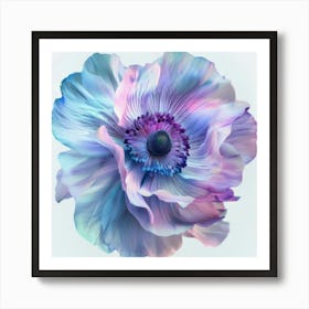 Lila Macro 12 Art Print