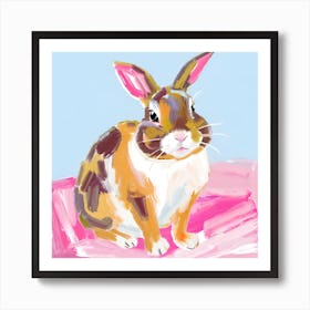 English Lop Rabbit 01 Art Print