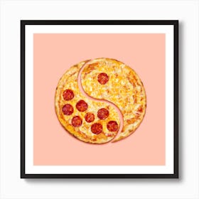 Pizza Harmony Square Art Print
