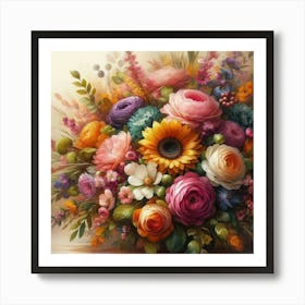 Flowers In A Vase Art Print