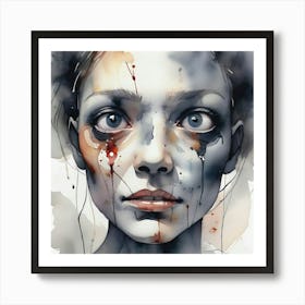 Portrait Of A Woman 17 Art Print