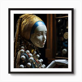 Woman With A Pearl Earring Art Print
