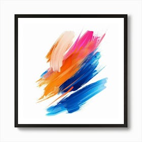 Abstract Brush Strokes 8 Art Print