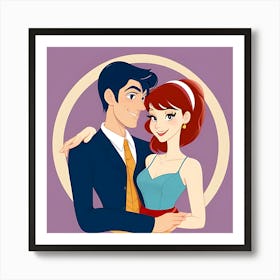 Pulp Fiction Couple Art Print