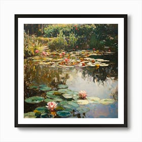 Lily Pond Art Art Print