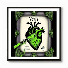 "Vows:Green" Neon Hearts Collection [Rysky Sygma] Art Print