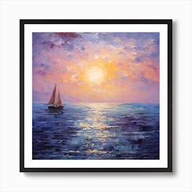 Monet's Seawater Poetry Art Print