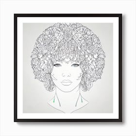 Afro Hair Art Print